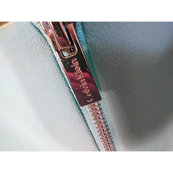 Calvin Klein Baby Blue A-Line Dress - Sz 8 - Classic & Chic! - Picture 3 of 5